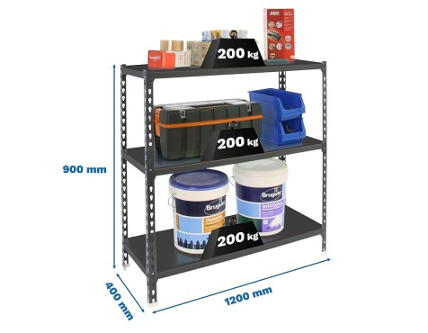 Estantería Metálica Simonclick Megaplus 3 Estantes