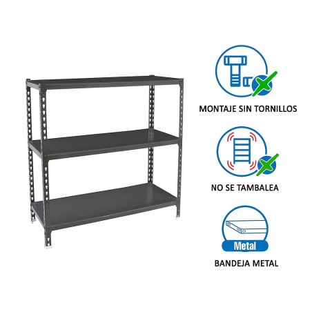 Estantería Metálica Simonclick Megaplus 3 Estantes