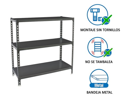 Estantería Metálica Simonclick Megaplus 3 Estantes