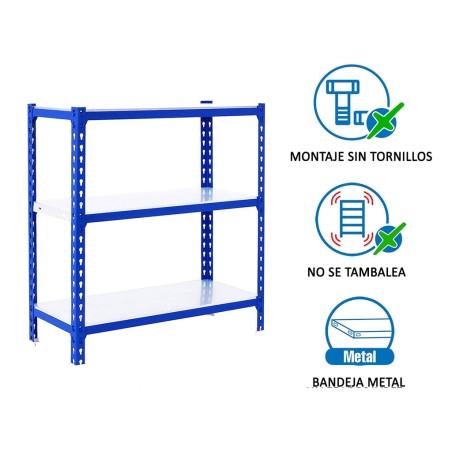 Estantería Metálica Simonclick Megaplus 3 Estantes