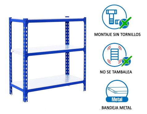 Estantería Metálica Simonclick Megaplus 3 Estantes