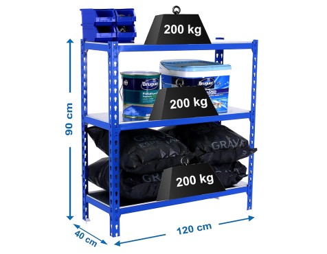 Estantería Metálica Simonclick Megaplus 3 Estantes