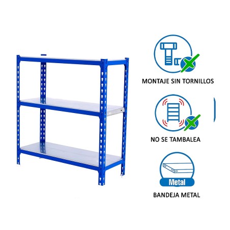 Estantería Metálica Simonclick Megaplus 3 Estantes