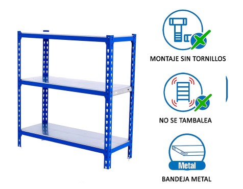 Estantería Metálica Simonclick Megaplus 3 Estantes
