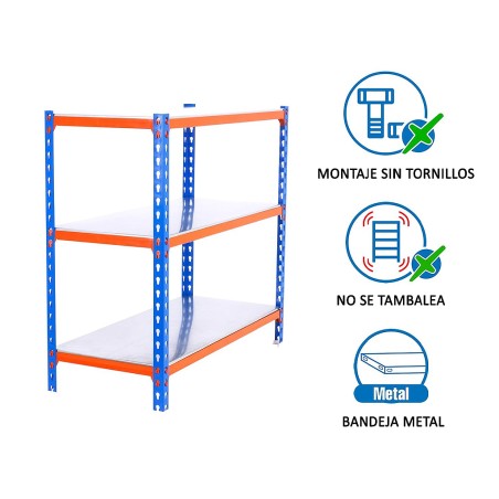 Estantería Metálica Simonclick Megaplus 3 Estantes