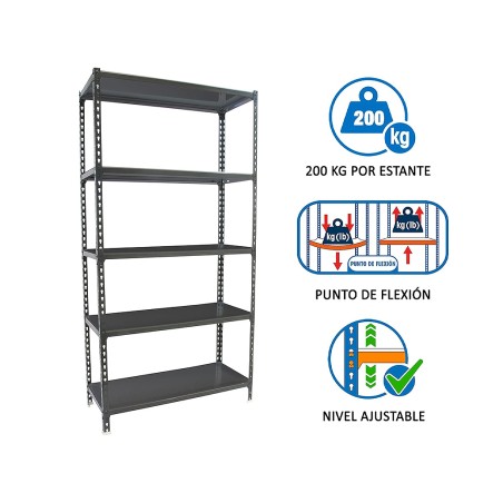 Estantería Metálica Simonclick Megaplus 5 Estantes
