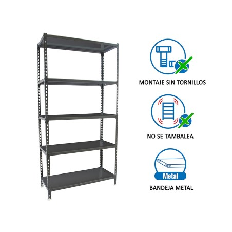 Estantería Metálica Simonclick Megaplus 5 Estantes
