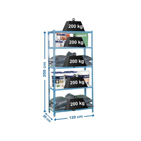 Estantería Metálica Simonclick Megaplus 5 Estantes