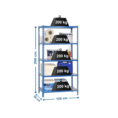 Estantería Metálica Simonclick Megaplus 5 Estantes