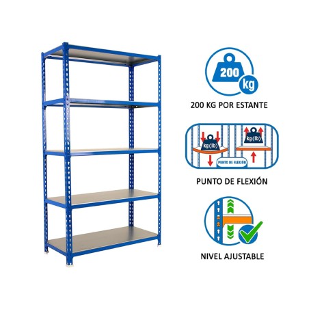 Estantería Metálica Simonclick Megaplus 5 Estantes