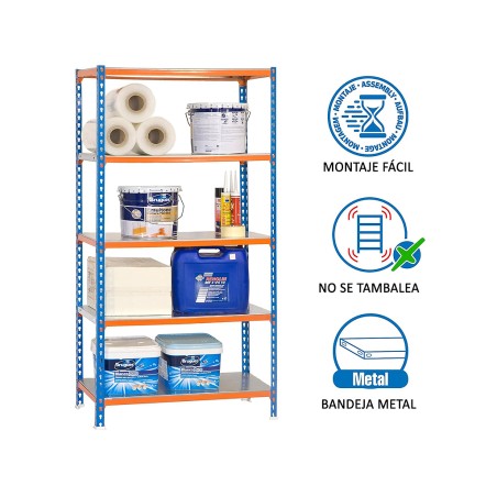 Estantería Metálica Simonclick Megaplus 5 Estantes