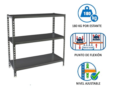 Estantería Metálica Simonclick Mini 3 Estantes