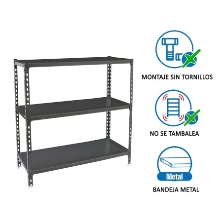 Estantería Metálica Simonclick Mini 3 Estantes