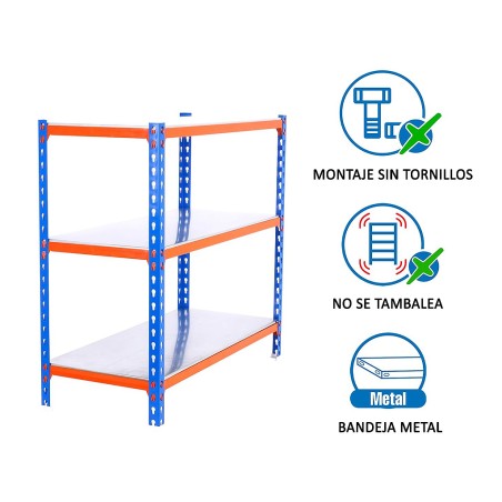 Estantería Metálica Simonclick Mini 3 Estantes