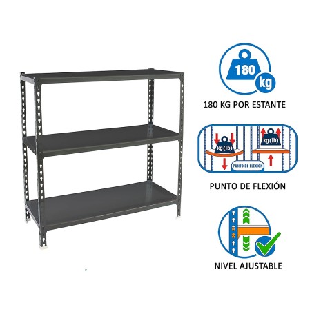 Estantería Metálica Simonclick Mini 3 Estantes