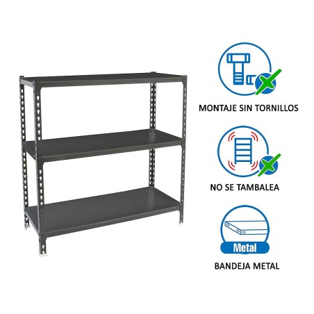 Estantería Metálica Simonclick Mini 3 Estantes