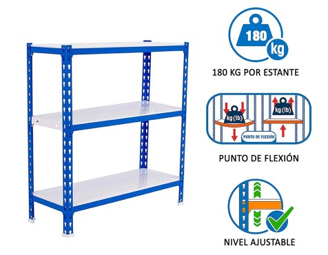 Estantería Metálica Simonclick Mini 3 Estantes