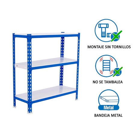 Estantería Metálica Simonclick Mini 3 Estantes