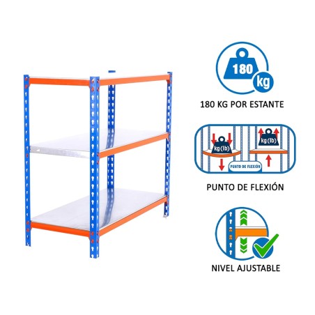 Estantería Metálica Simonclick Mini 3 Estantes