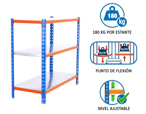 Estantería Metálica Simonclick Mini 3 Estantes