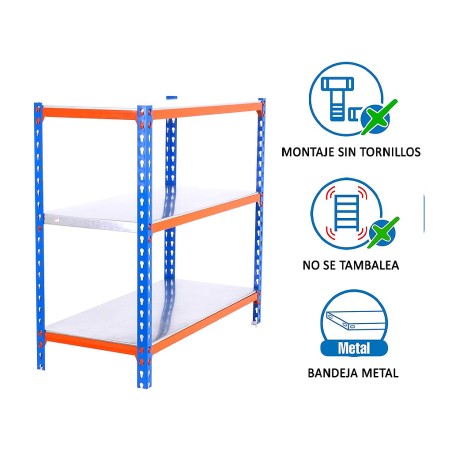 Estantería Metálica Simonclick Mini 3 Estantes