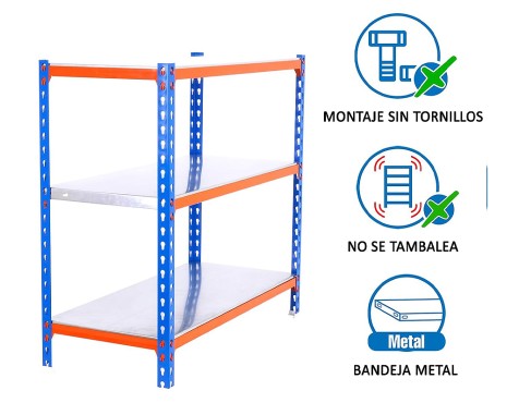 Estantería Metálica Simonclick Mini 3 Estantes