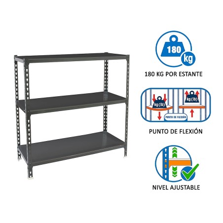 Estantería Metálica Simonclick Mini 3 Estantes