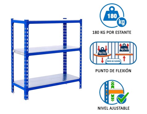 Estantería Metálica Simonclick Mini 3 Estantes
