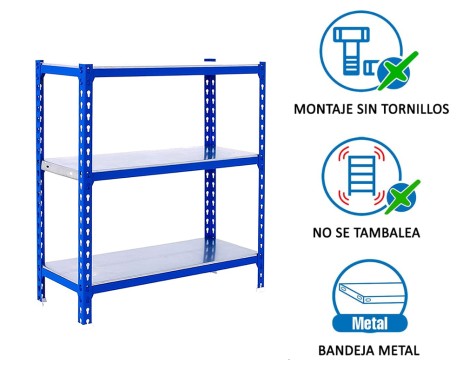 Estantería Metálica Simonclick Mini 3 Estantes