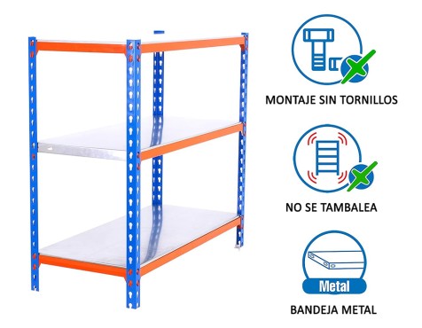Estantería Metálica Simonclick Mini 3 Estantes