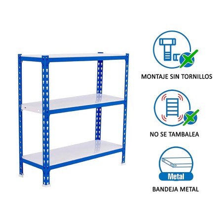Estantería Metálica Simonclick Plus 3 Estantes