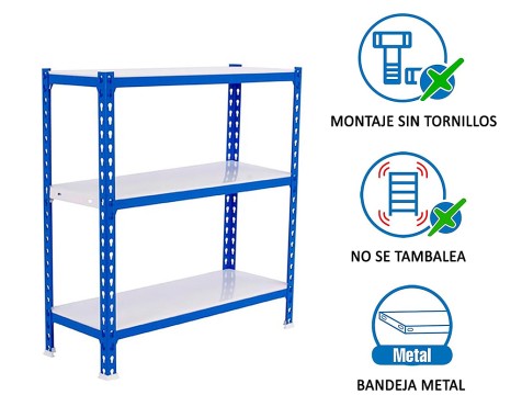 Estantería Metálica Simonclick Plus 3 Estantes
