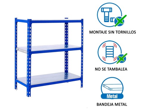 Estantería Metálica Simonclick Plus 3 Estantes