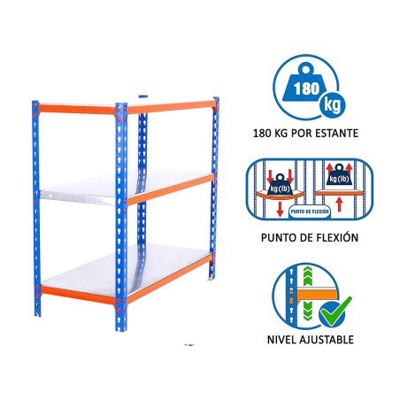 Estantería Metálica Simonclick Plus 3 Estantes
