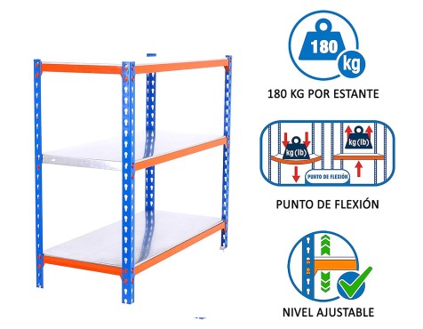 Prestatgeria Metàl·Lica Simoclick Plus 3 Prest.