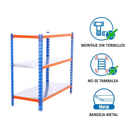 Estantería Metálica Simonclick Plus 3 Estantes
