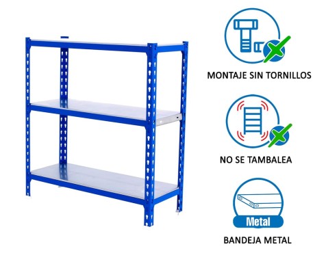 Estantería Metálica Simonclick Plus 3 Estantes