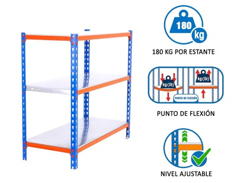 Estantería Metálica Simonclick Plus 3 Estantes