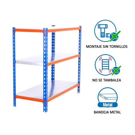 Estantería Metálica Simonclick Plus 3 Estantes