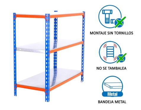 Estantería Metálica Simonclick Plus 3 Estantes