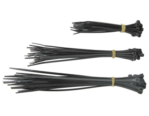 Brida Nylon Negra Surtidas (75un)