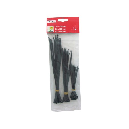 Brida Nylon Negra Surtidas (75un)