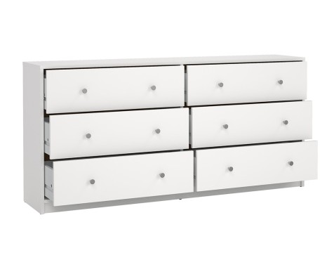 Cómoda Mai 6 Cajones Blanco