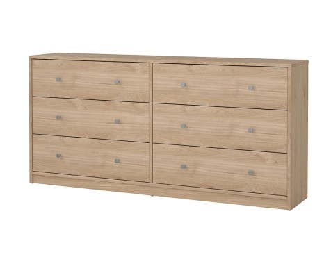 Cómoda Mai 6 Cajones Roble Jackson Hickory