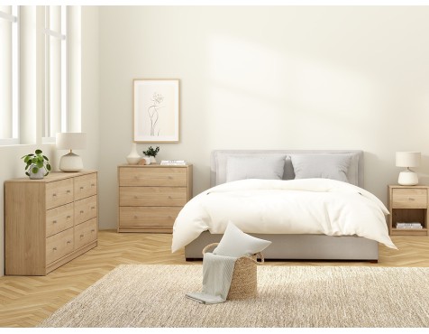 Cómoda Mai 6 Cajones Roble Jackson Hickory