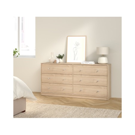 Cómoda Mai 6 Cajones Roble Jackson Hickory