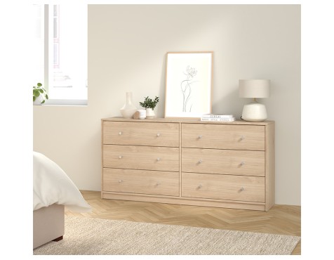 Cómoda Mai 6 Cajones Roble Jackson Hickory