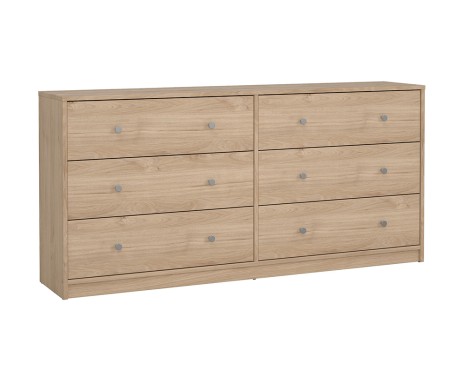 Cómoda Mai 6 Cajones Roble Jackson Hickory