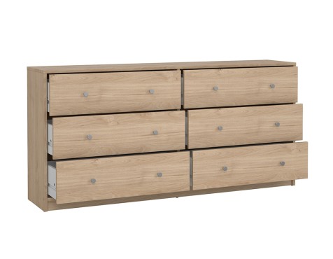 Cómoda Mai 6 Cajones Roble Jackson Hickory