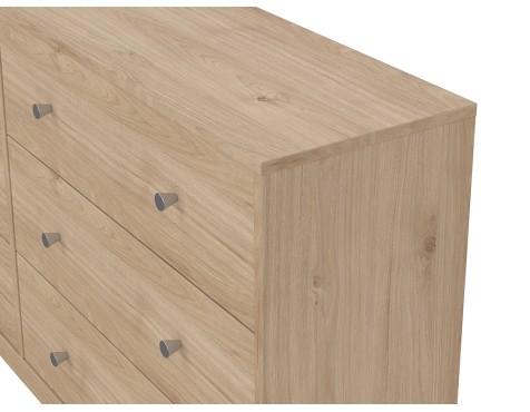 Cómoda Mai 6 Cajones Roble Jackson Hickory